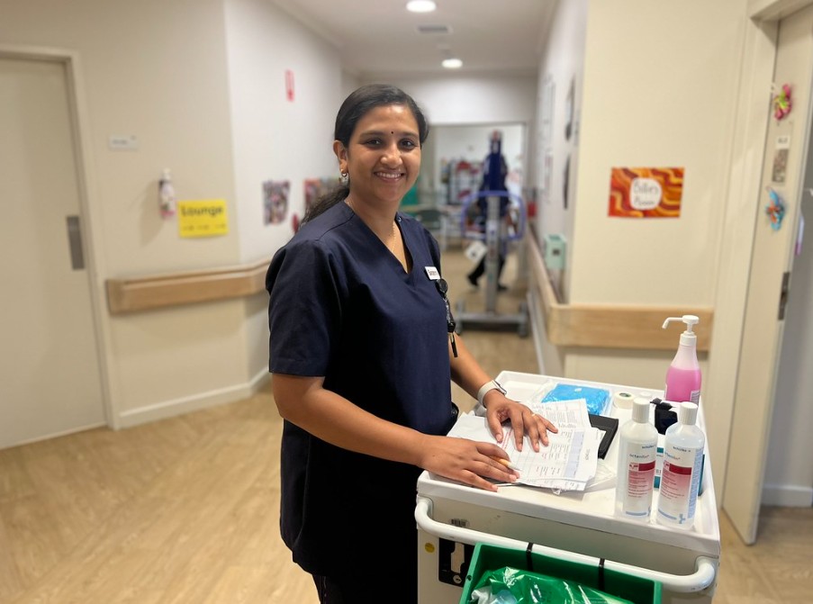 Nurse In Corridor Nurse In Corridor